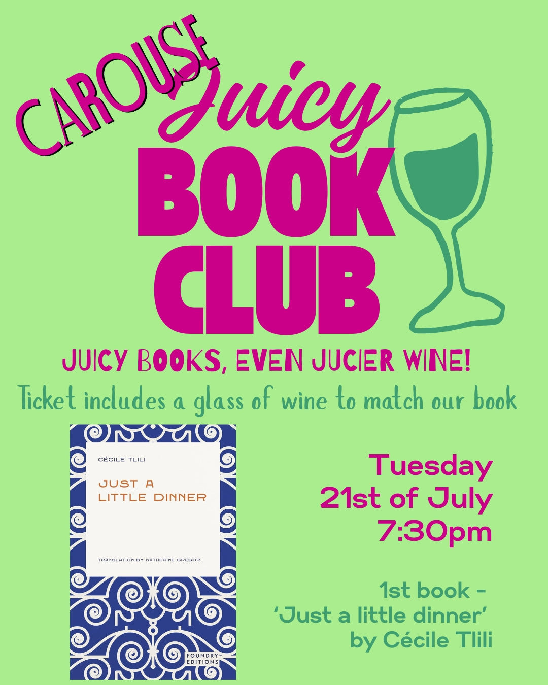 Juicy Book Club - July's Meet Up