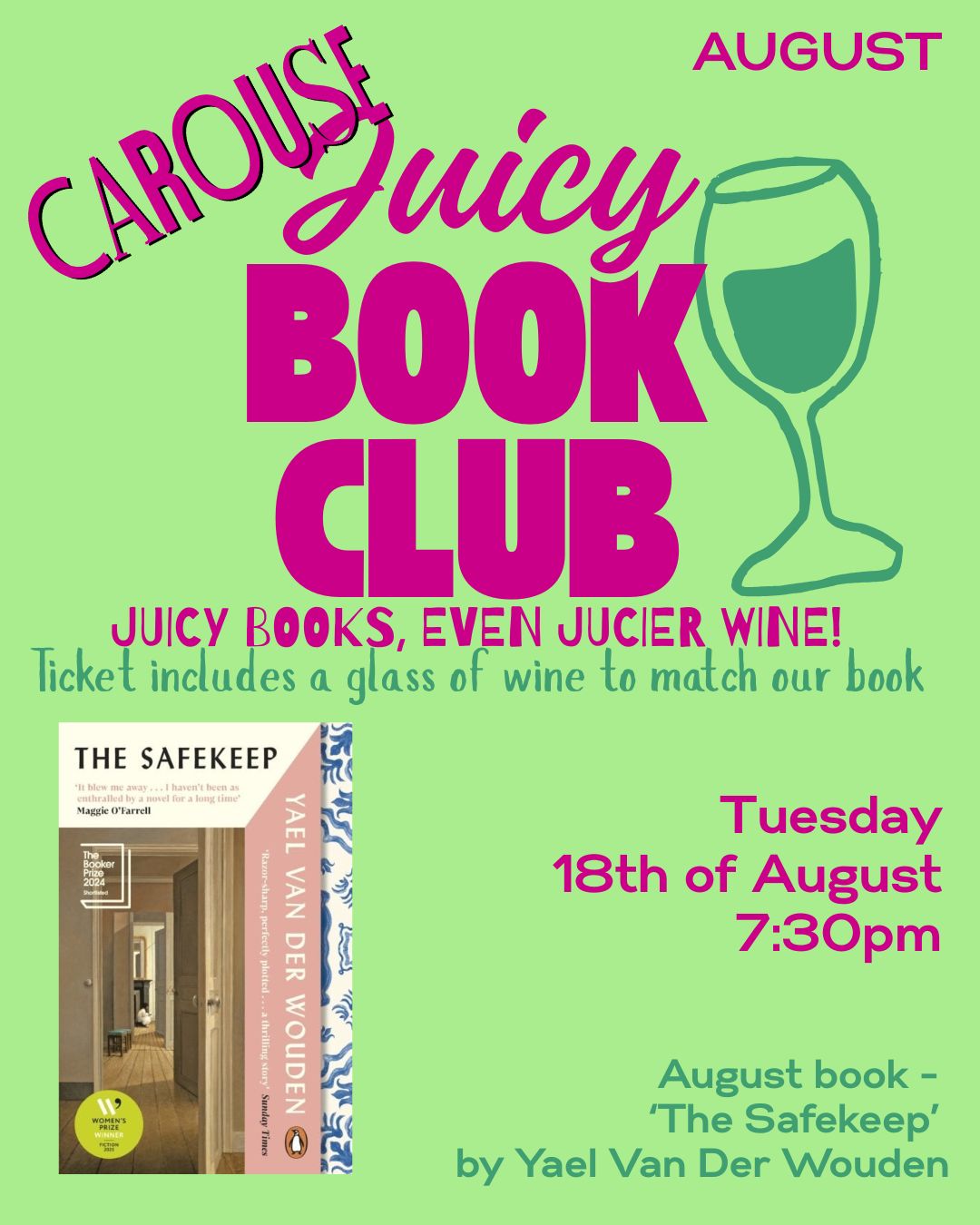 Juicy Book Club - August Meet Up