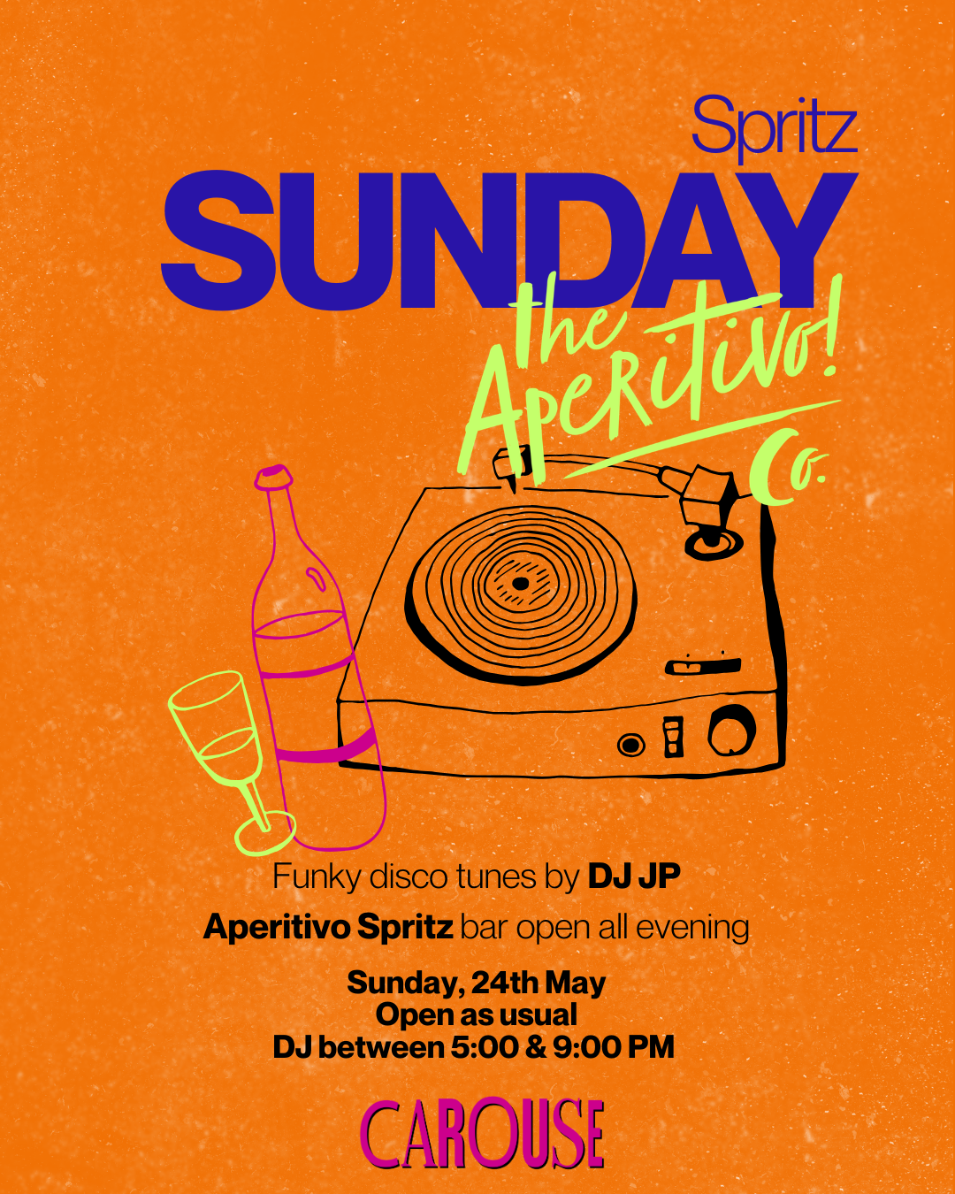 Sunday Spritz Party - May Bank Holiday